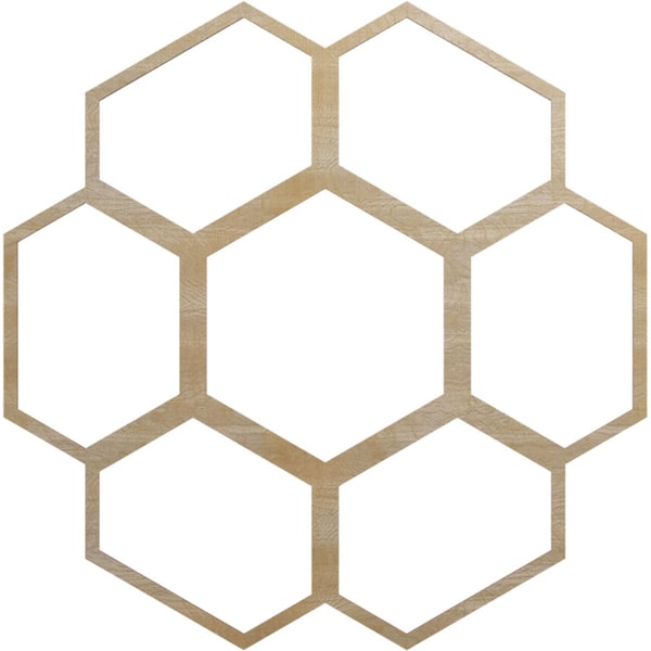 Ekena Millwork Florin Wood Fretwork Pierced Ceiling Medallion, Birch, 38"OD x 16 1/4"ID x 1/4"T CMWP38X38X0250FOBI - main